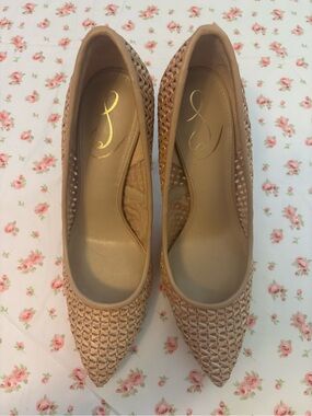 Sam Edelman Woven Pointed Toe Heels